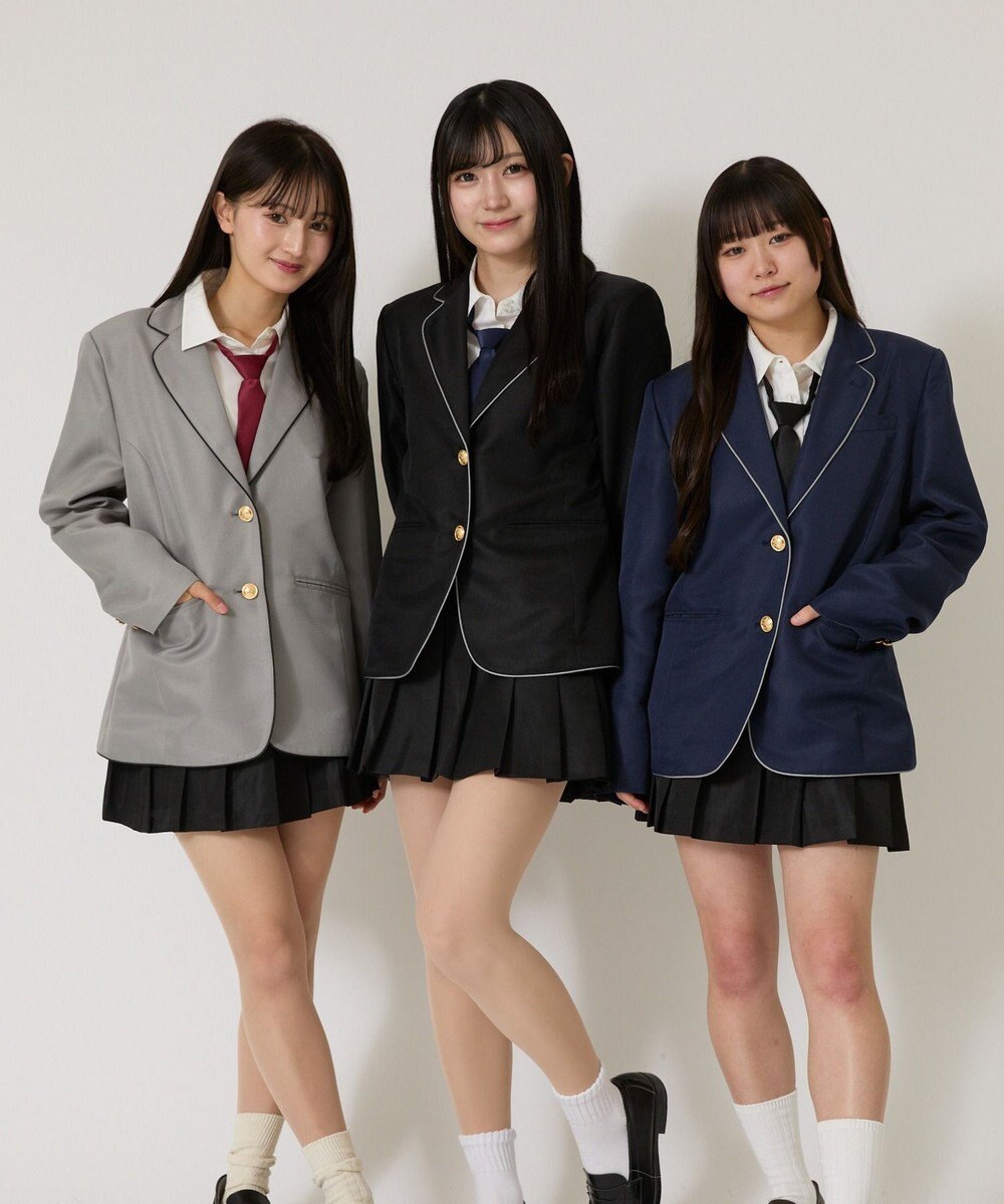 WEGO 【SCHOOLITEM】スクールパイピングブレザー 