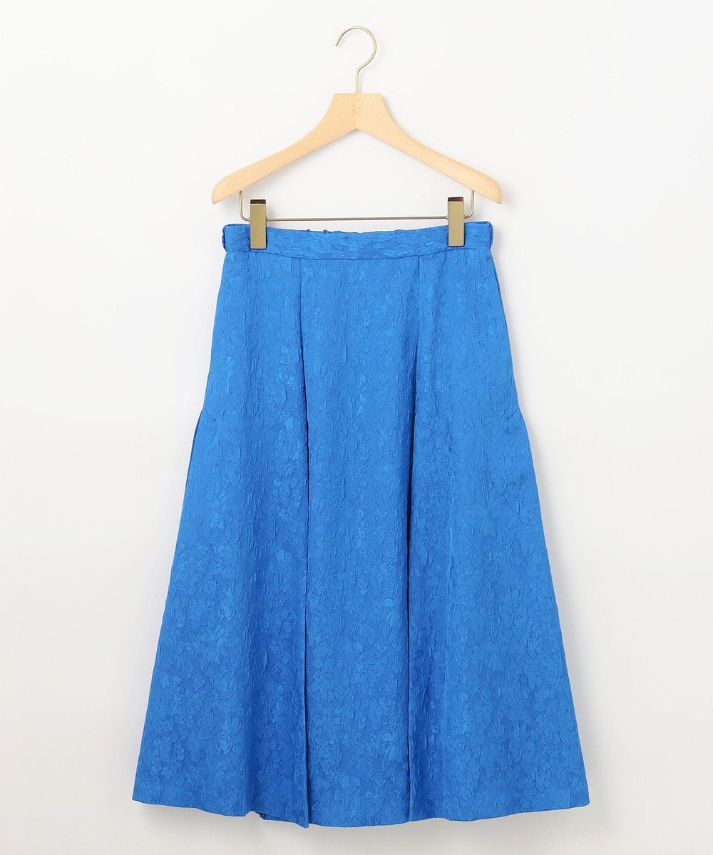 組曲 S 【WEB限定】エアリーフラワージャガード フレアスカート 