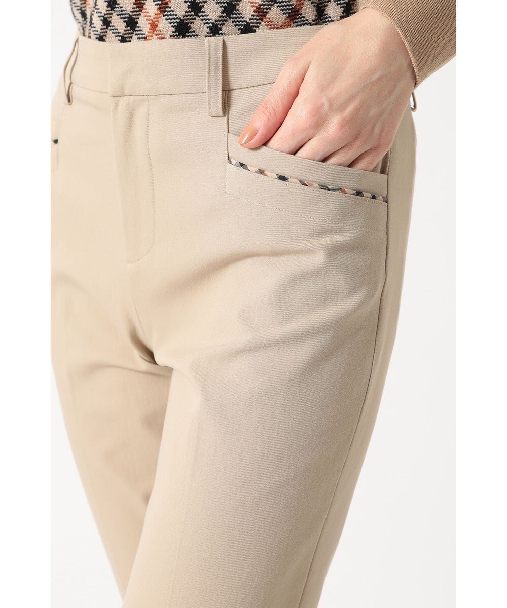 DAKS ハウスチェック テーパードパンツ 