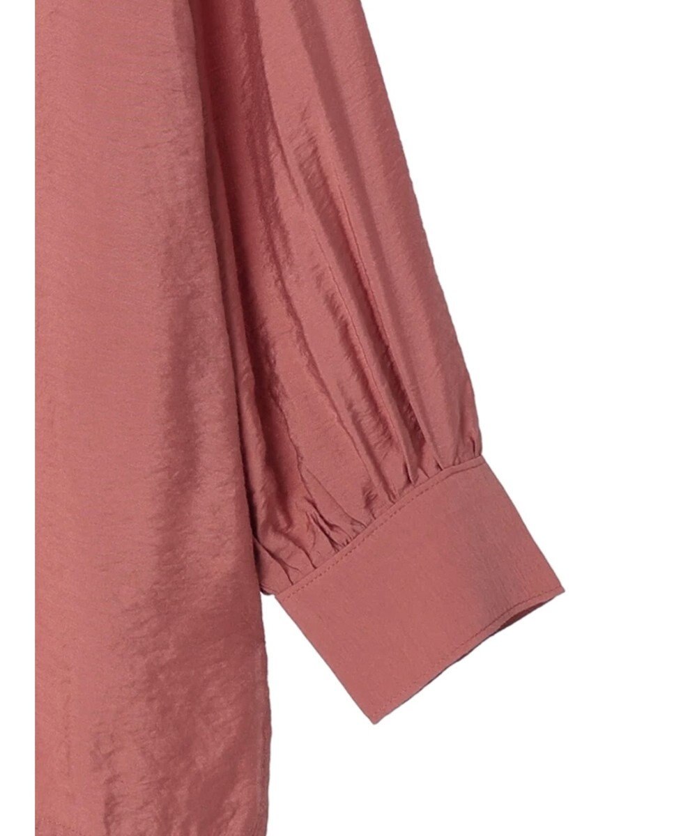 Green Parks バンドカラーポケット付きシアーシャツ 