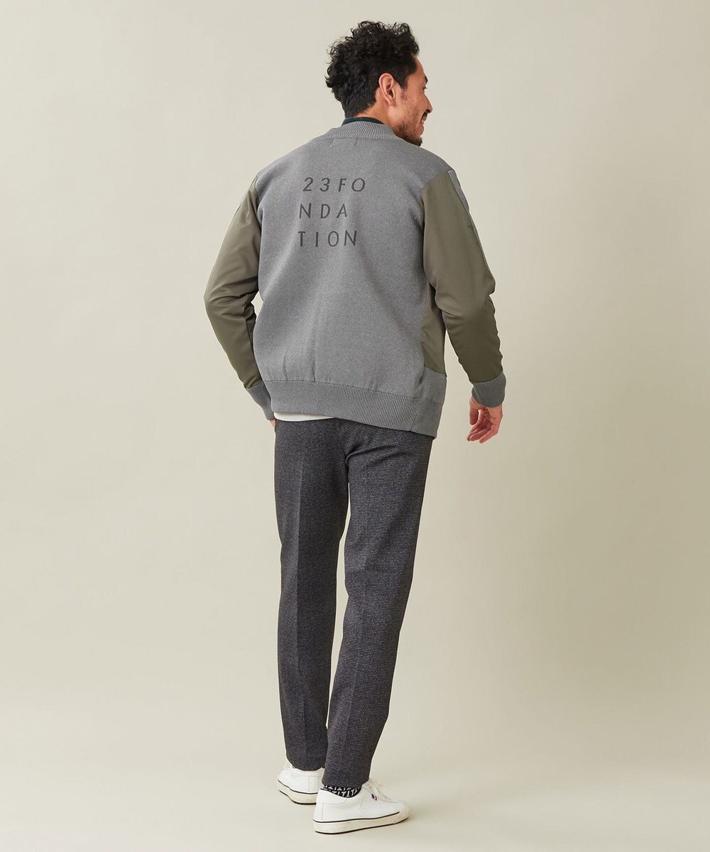 23区GOLF 【23Fondation/MEN】ハイブリッド ニットアウター 
