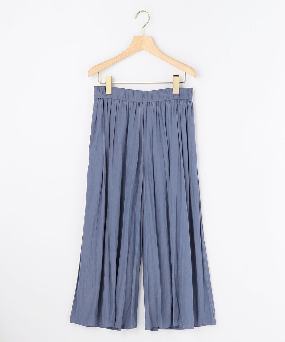 組曲 ギャザーライトデシン パンツ 