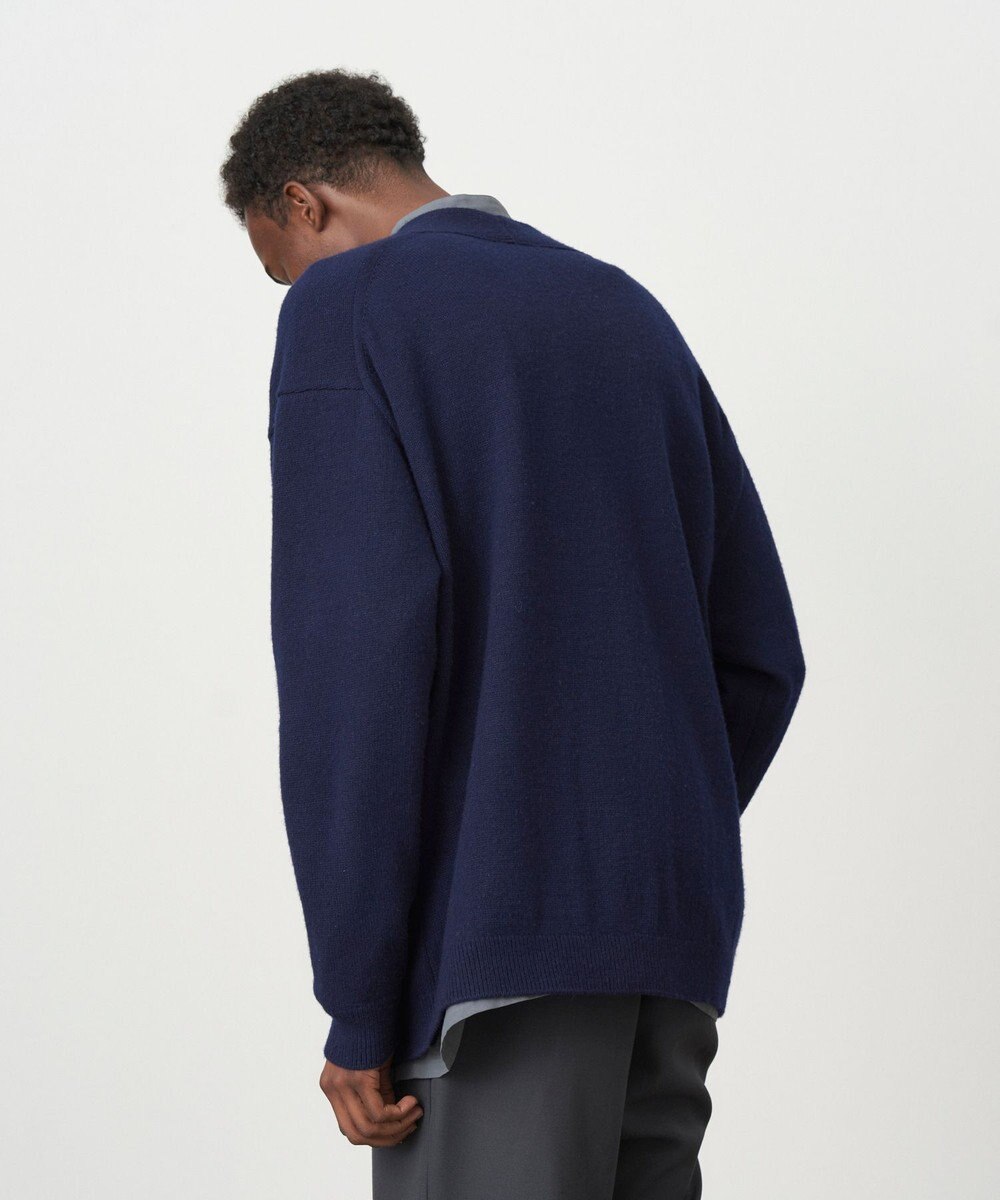 ATON WOOL COTTON BRUSHED | オーバーサイズカーディガン - UNISEX 