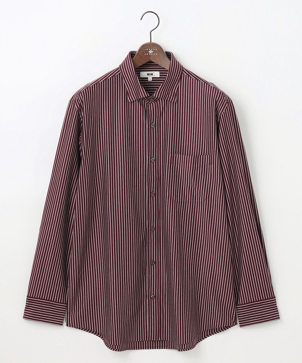 JOSEPH ABBOUD 【キングサイズ・綿100％・自然なストレッチ】マイクロストライプジャージー シャツ 