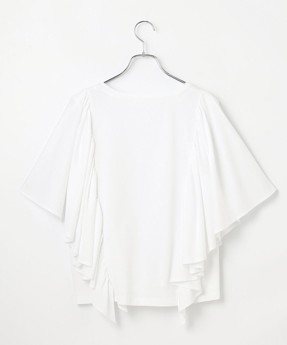 #Newans 【乾燥機可能/接触冷感】ラッフルフリルカットソー 