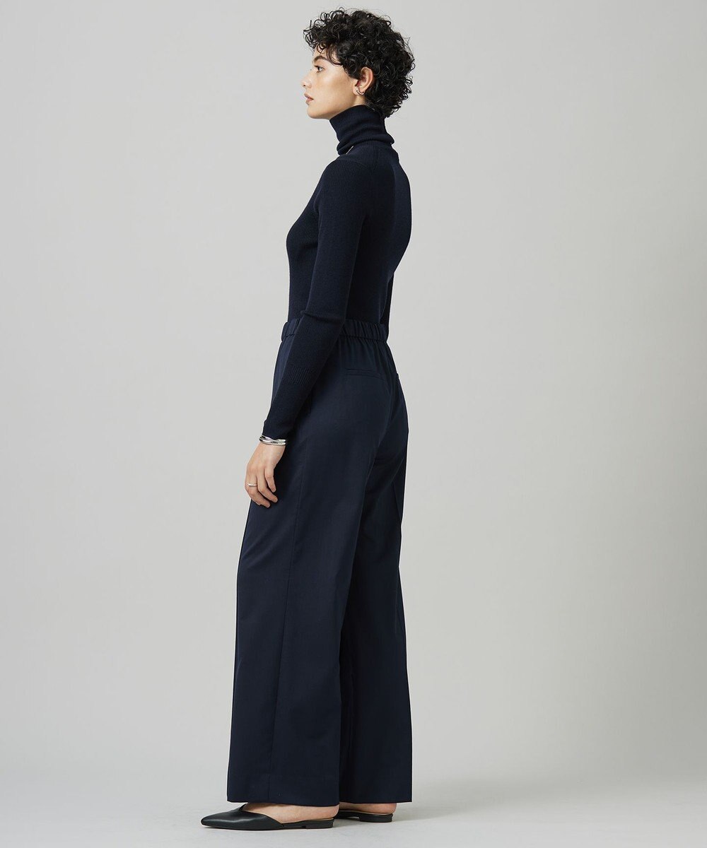 ICB 【洗える】Ｔ/Wブロード ワイドストレートパンツ 