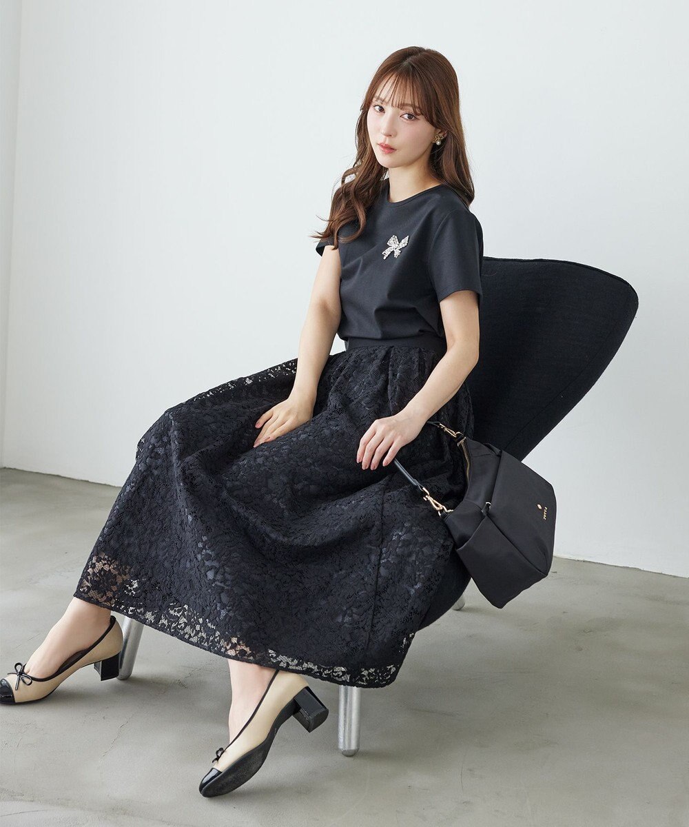 TOCCA 【美人百花掲載】BOW BIJOUX Tシャツ 