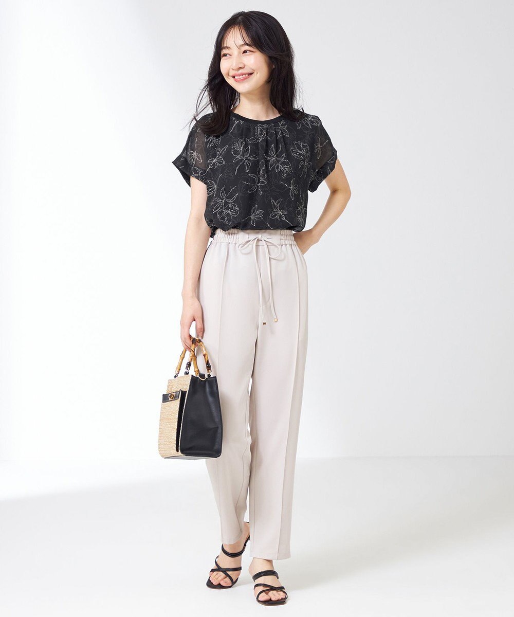 ANY SIS シフォンかぶせ ブラウス 