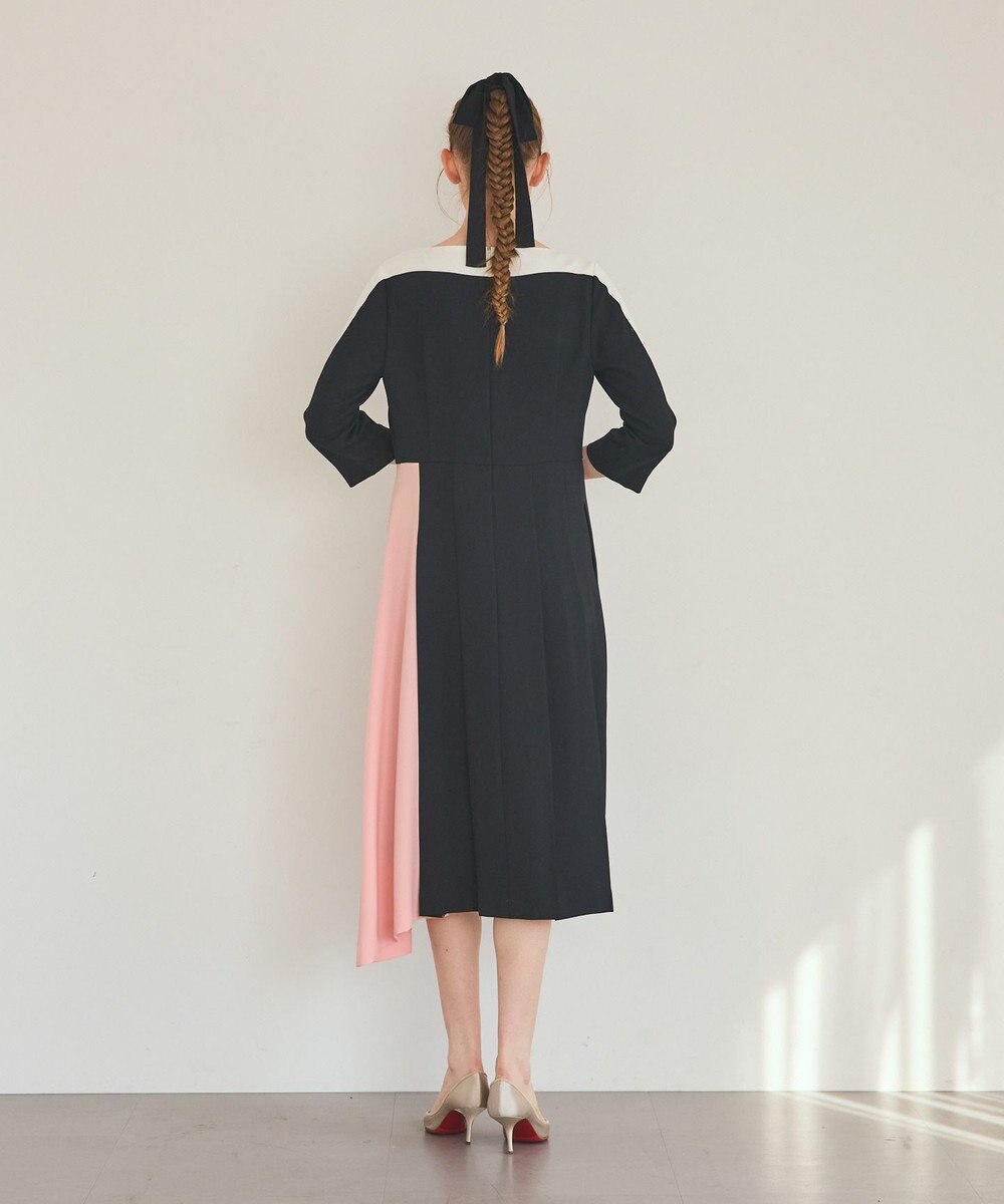 GRACE CONTINENTAL カラーブロックドレス 