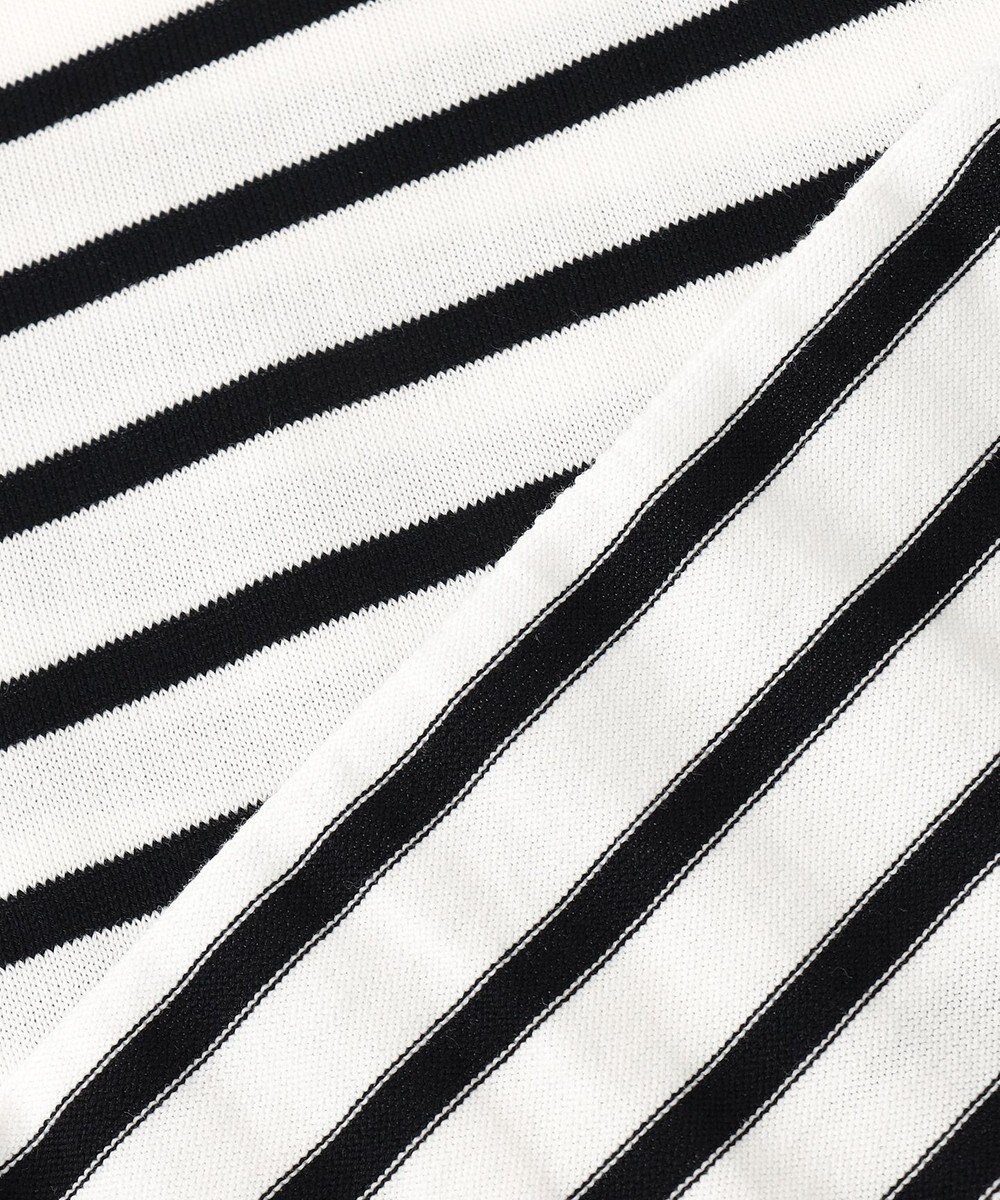 J.PRESS LADIES 【洗える】BASIC HT-COTTON クルーネック ボーダー ニット 