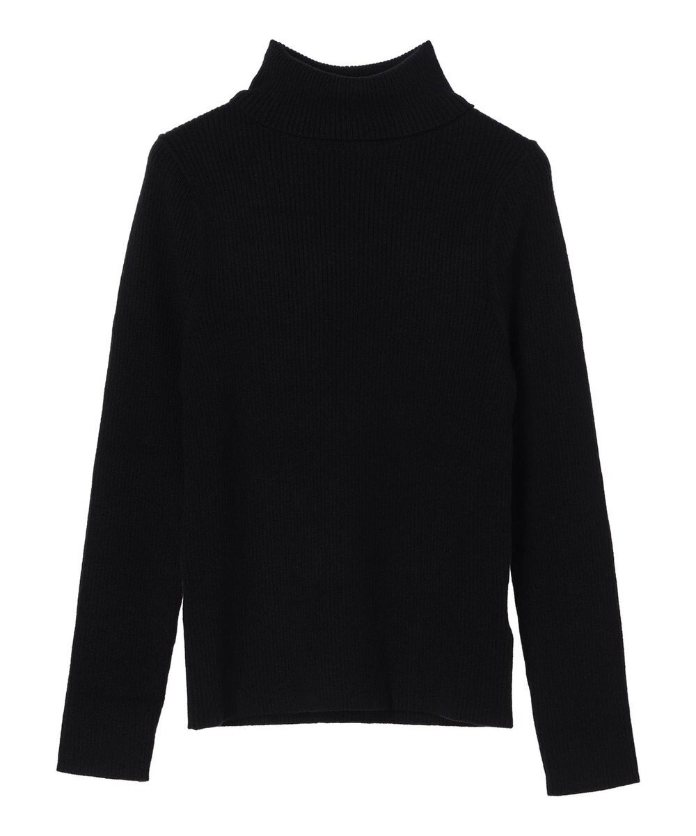 earth music&ecology やわらかタッチリブタートルネックプルオーバー 