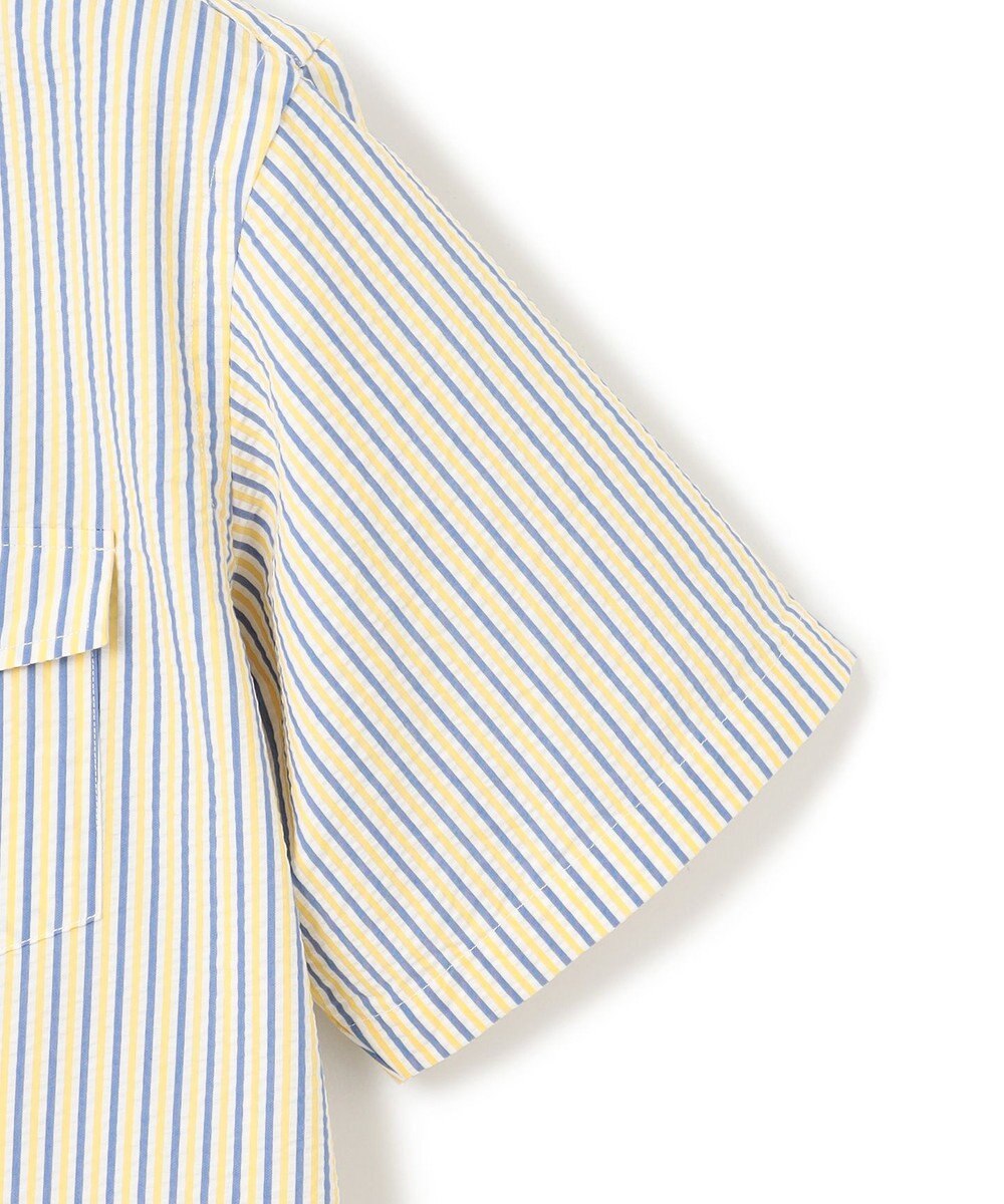 J.PRESS MEN 風が通るシアサッカーの清涼感【吸水速乾 / 高通気性】【クールマックス】サッカーストライプ シャツ / B.D. 