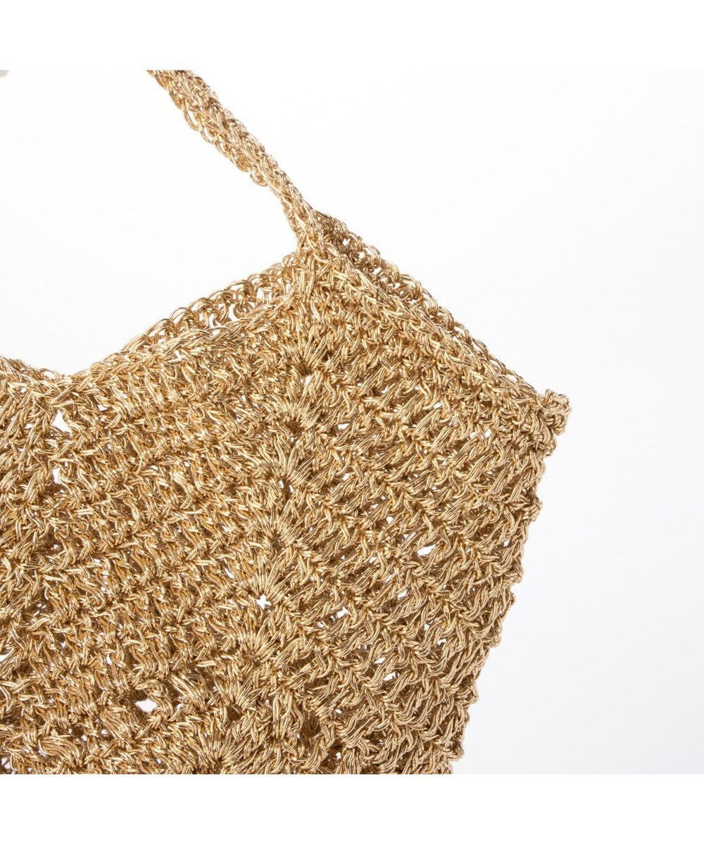 UNBILLION カシュカシュ cachecache / メタリック糸手編みポシェット 