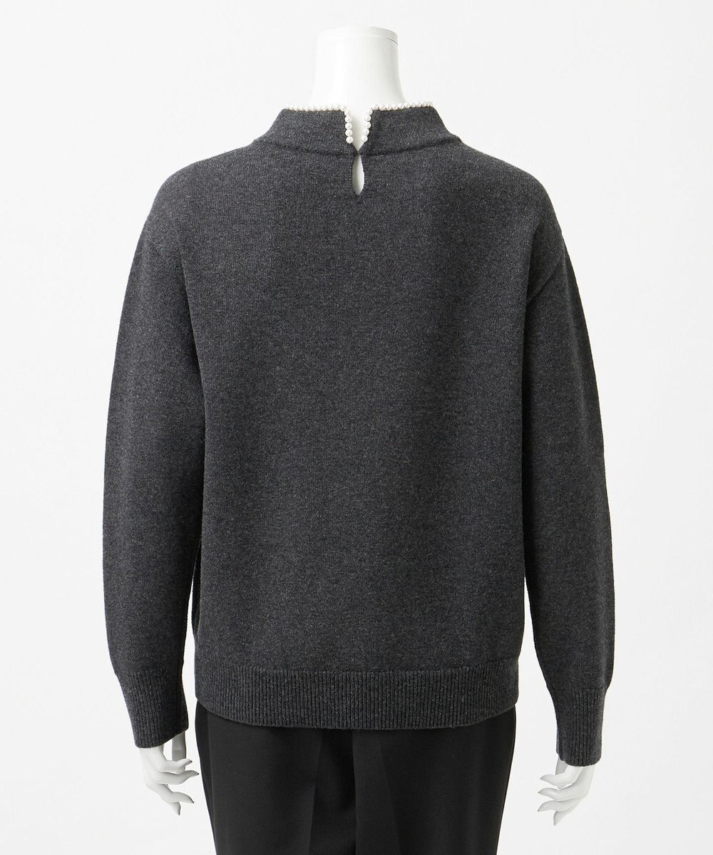 23区 【R(アール)】マイクロンメリノウール パールトリム ニット 