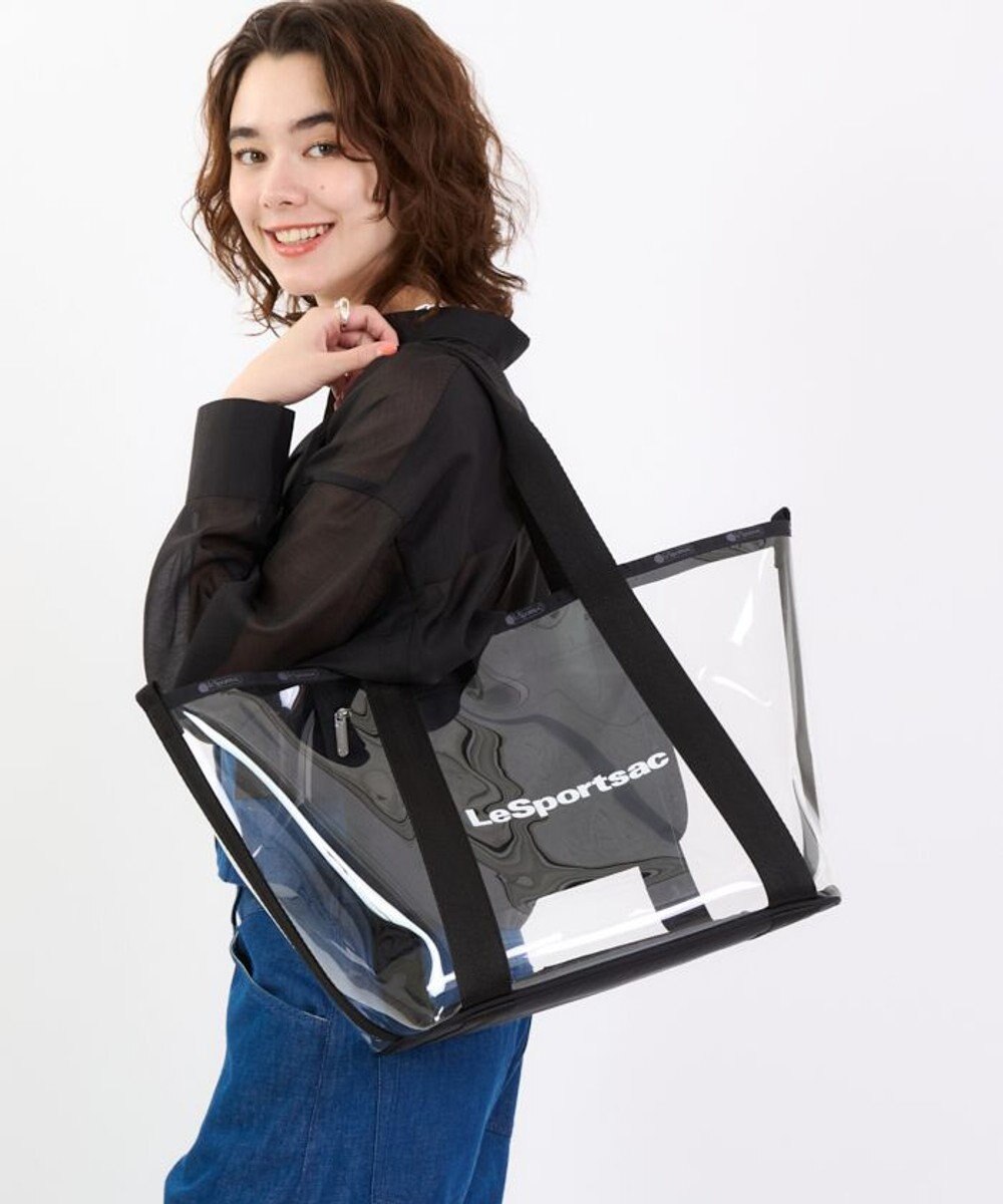 LeSportsac CLEAR E/W TOTE/クリアオニキスロゴトート 