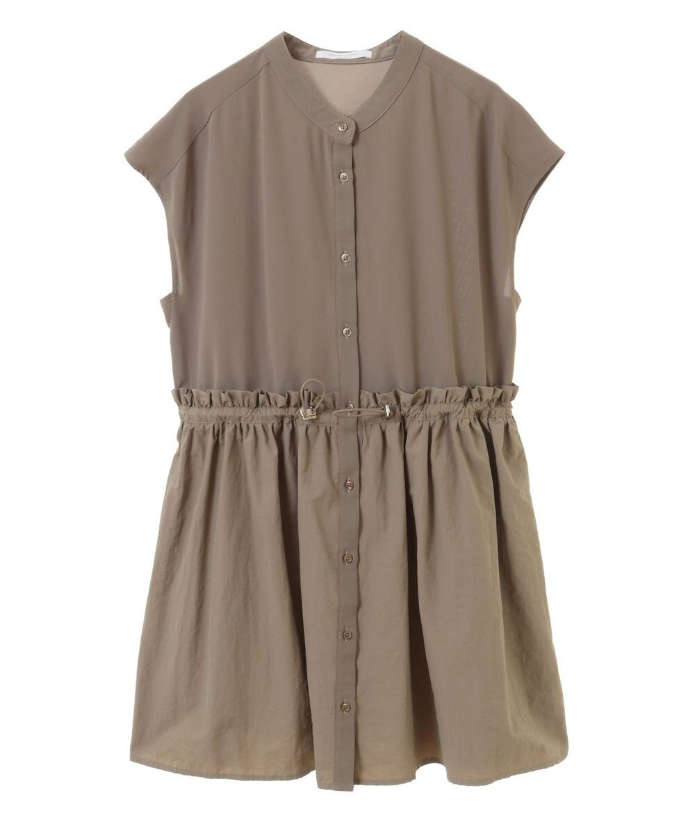 Green Parks 異素材ドッキングチュニック 