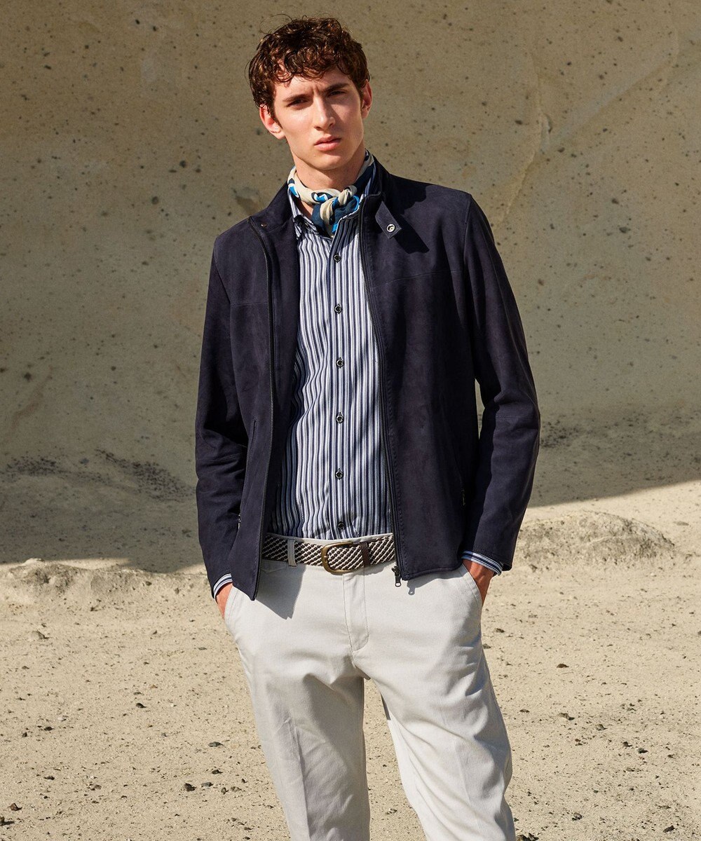 JOSEPH ABBOUD 【キングサイズ・ウエストも伸びる！】オーガニックストレッチ パンツ 