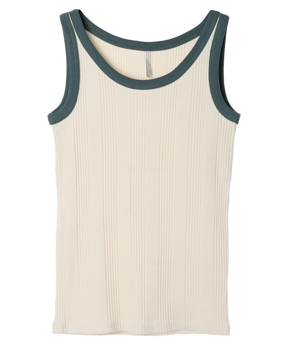 AMERICAN HOLIC バイカラーテレコタンクトップ 