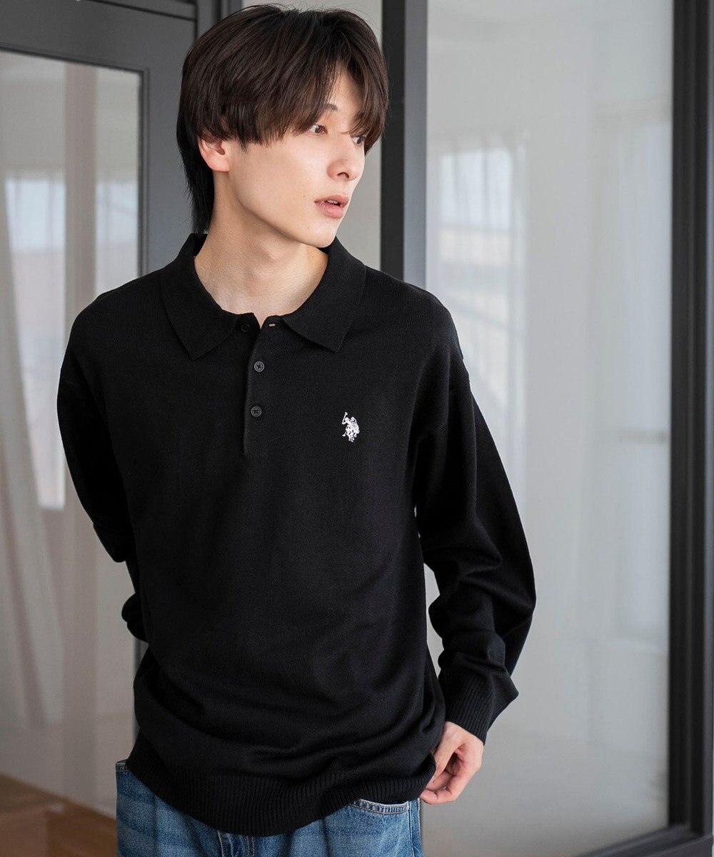 WEGO 【25年秋冬新作/ユニセックス着用ITEM/MLサイズ展開】別注USPOLOニットポロ 