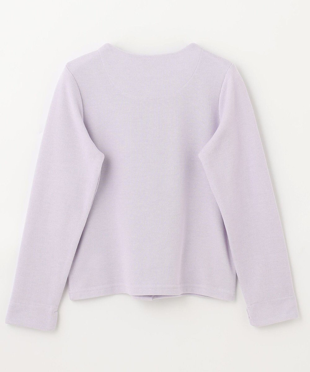 ANY KIDS スナップボタン リボン カーディガン 