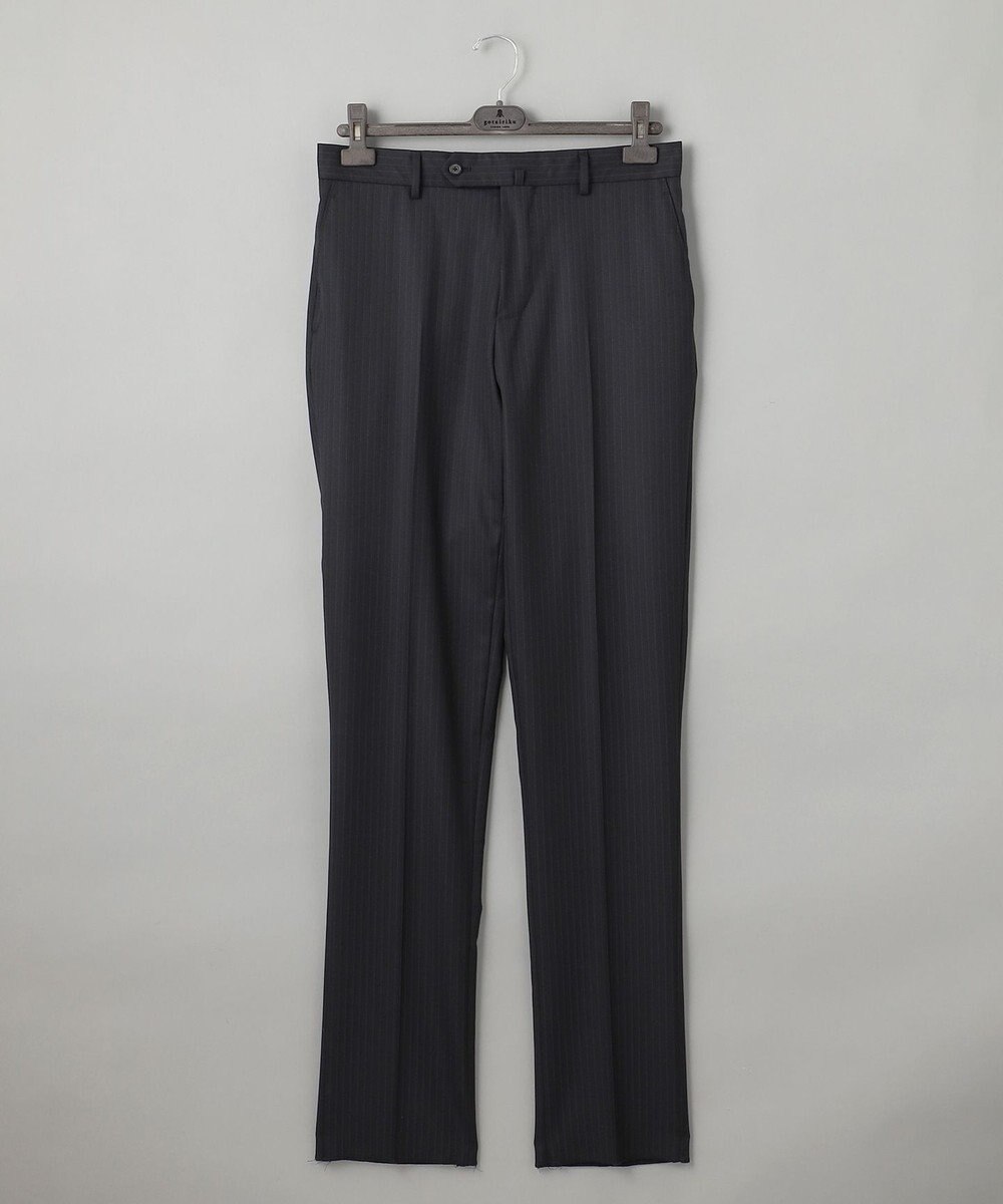 GOTAIRIKU 横に伸びる【TasmaniaWool/タマニアウール】ストレッチ スーツ（ブラックストライプ） 