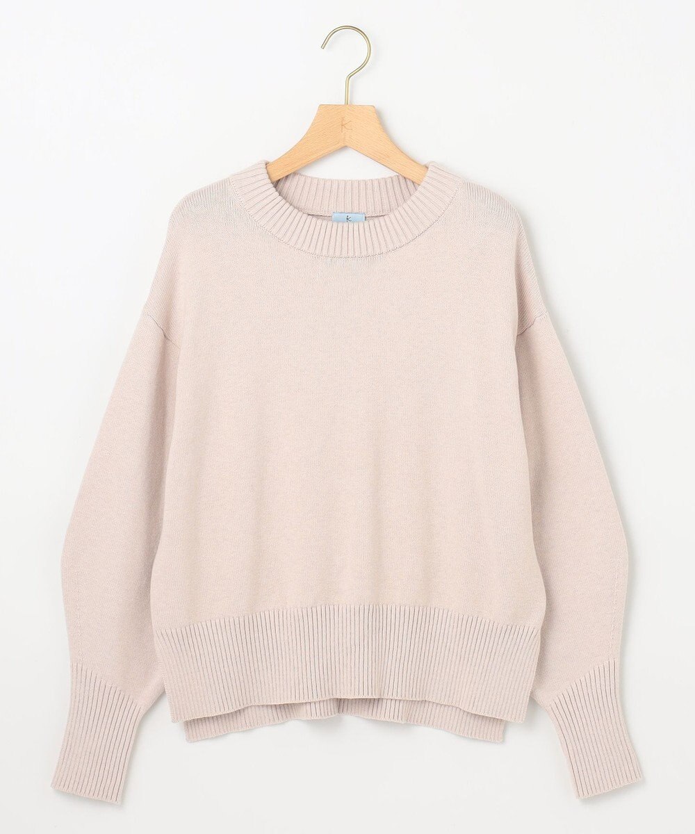 組曲 コットンカシミヤ混 クルーネックニット 