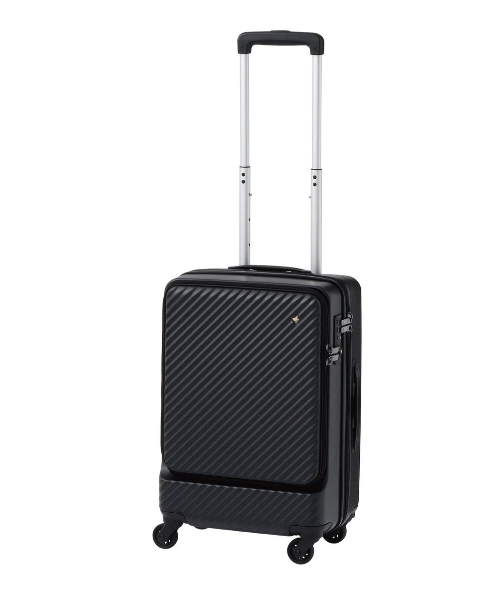 ACE BAGS & LUGGAGE HaNT マイン スーツケース 34リットル 便利なフロントポケット付き 1-2泊用 機内持込み対応サイズ 05744 ハント パンジーブラック