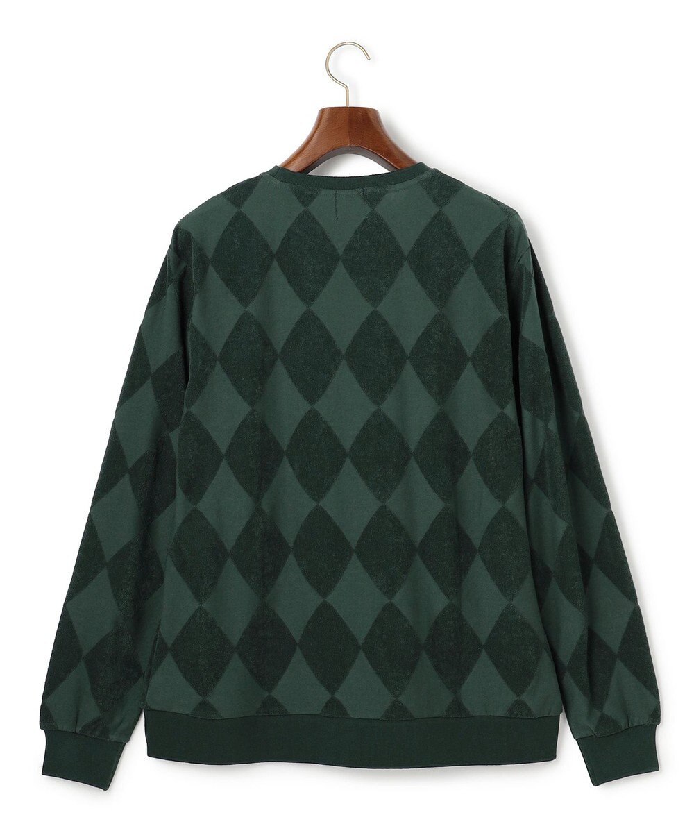 J.PRESS MEN アーガイルワントーンリンクス ロングスリーブ Tシャツ 