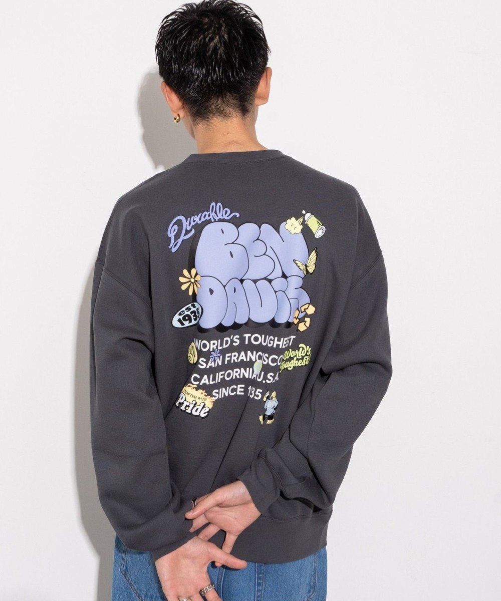 WEGO 【ユニセックス着用ITEM/MLサイズ展開/裏起毛】別注BENDAVISプランプロゴプルオーバー 