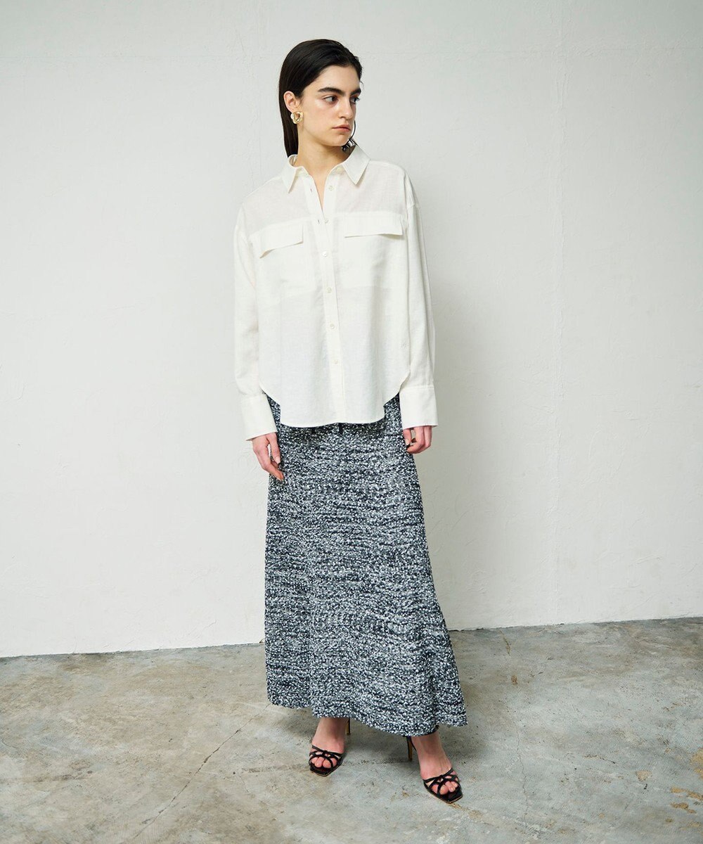 GRACE CONTINENTAL トリアセリネンオーバーシャツ 