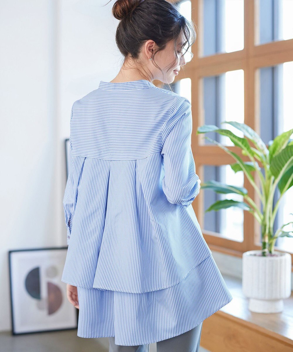 Tiaclasse バックタックフレアチュニック 