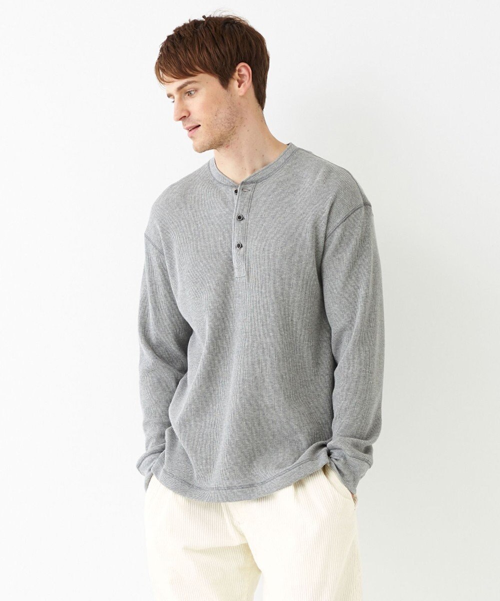 JOSEPH ABBOUD MOUNTAIN 【SPACE／UNISEX】OGコットンワッフル カットソー 