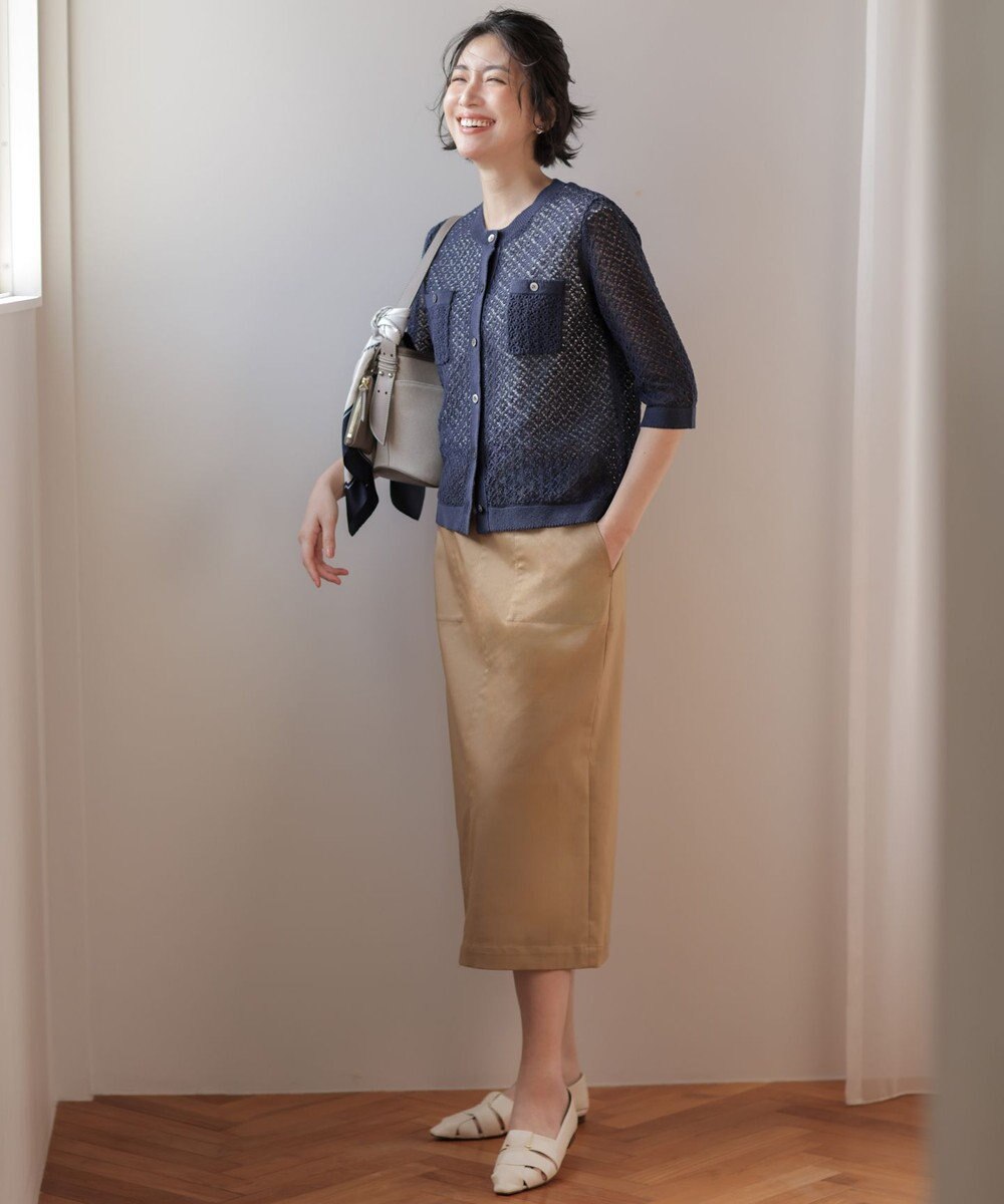 J.PRESS LADIES 【レイヤードスタイルに】スムースジャージー ノースリーブ カットソー 