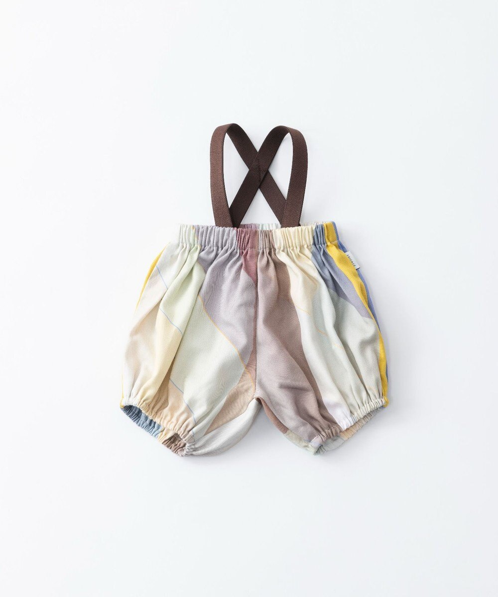 TRICOTE オーロラ柄サスペンダー付カボチャパンツ 