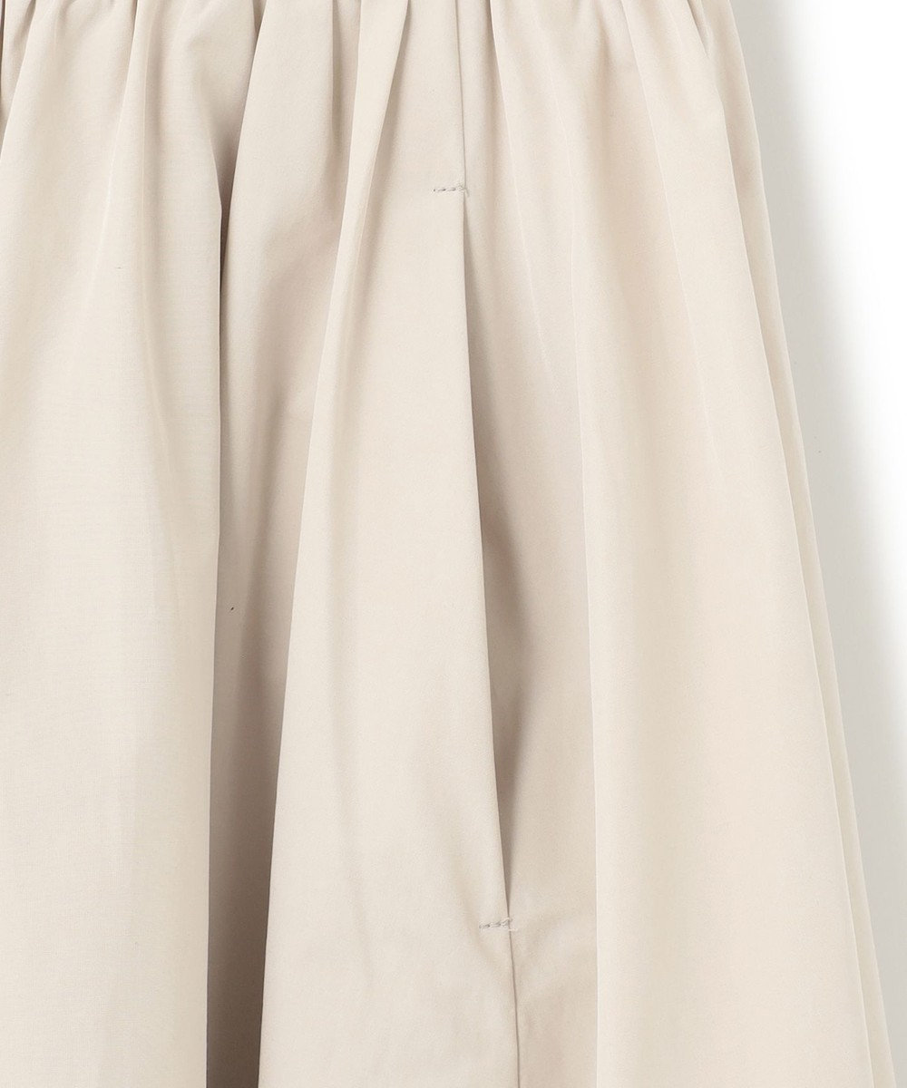 23区 【洗える】ハイカウントライトタフタ ギャザースカート 