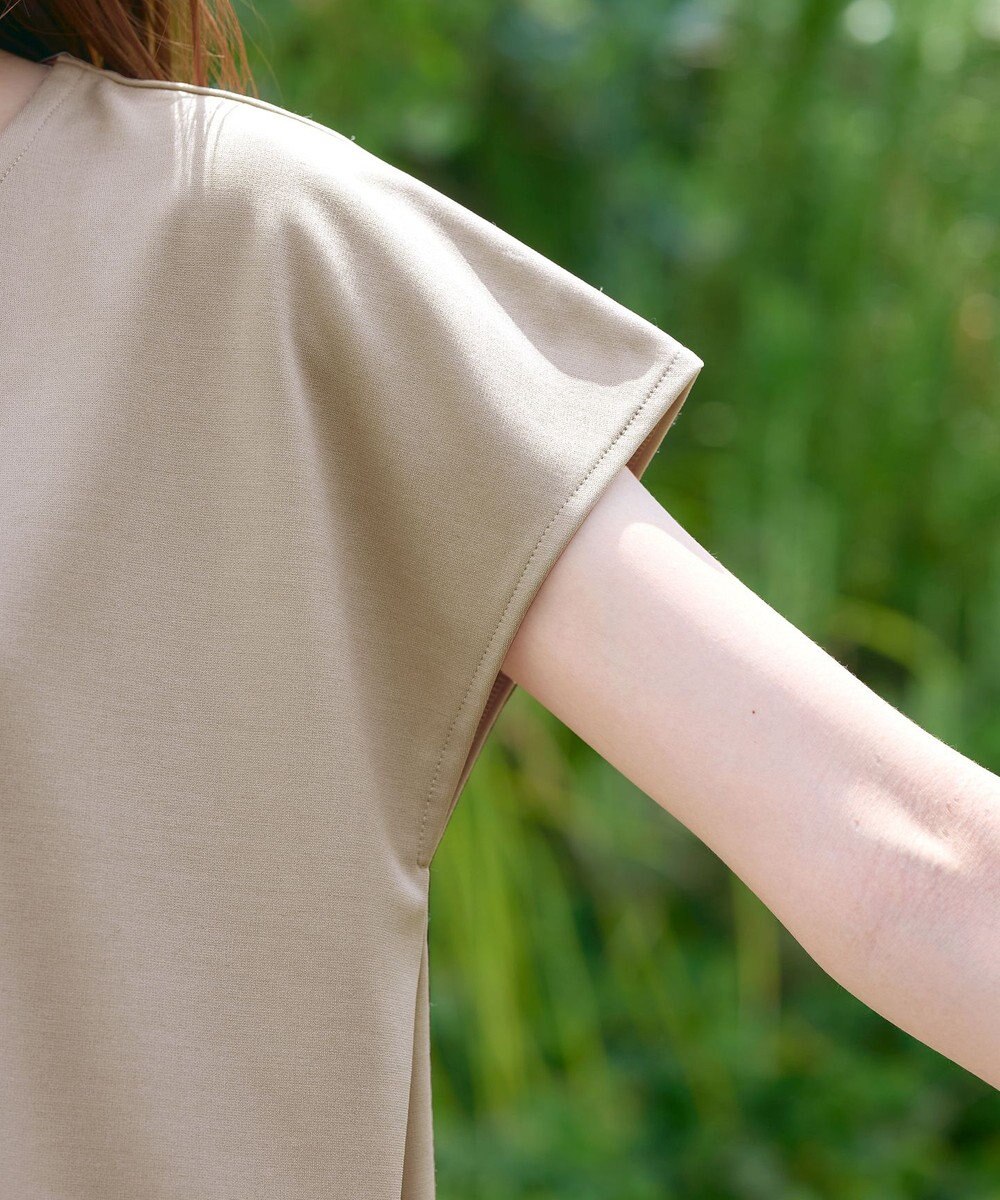 Tiaclasse 【洗える】シャツドッキングフレンチスリーブカットソー 