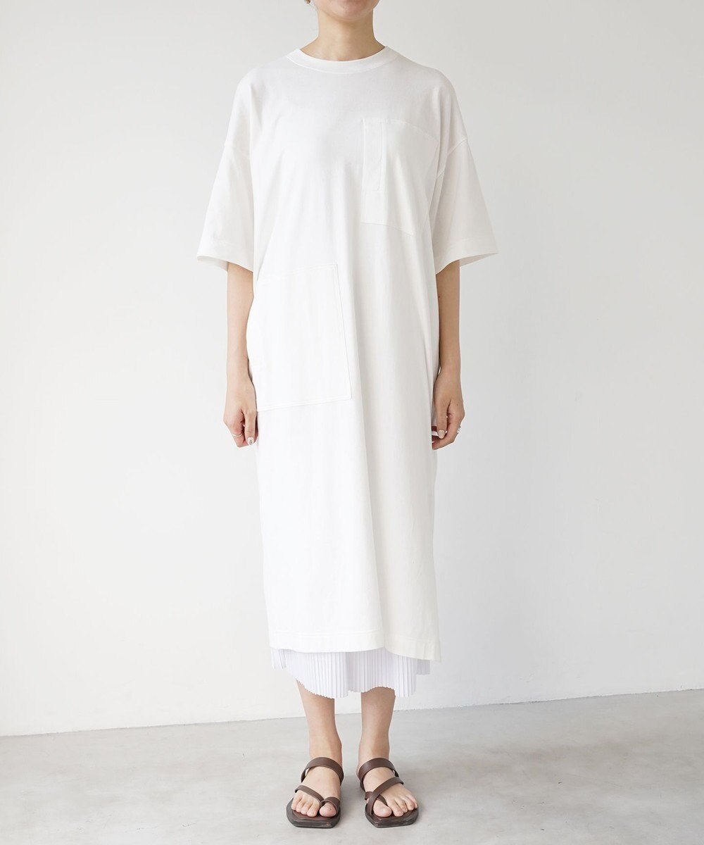 HAAG スマイルコットン SHORT SLEEVE ONEPIECE ワンピース 