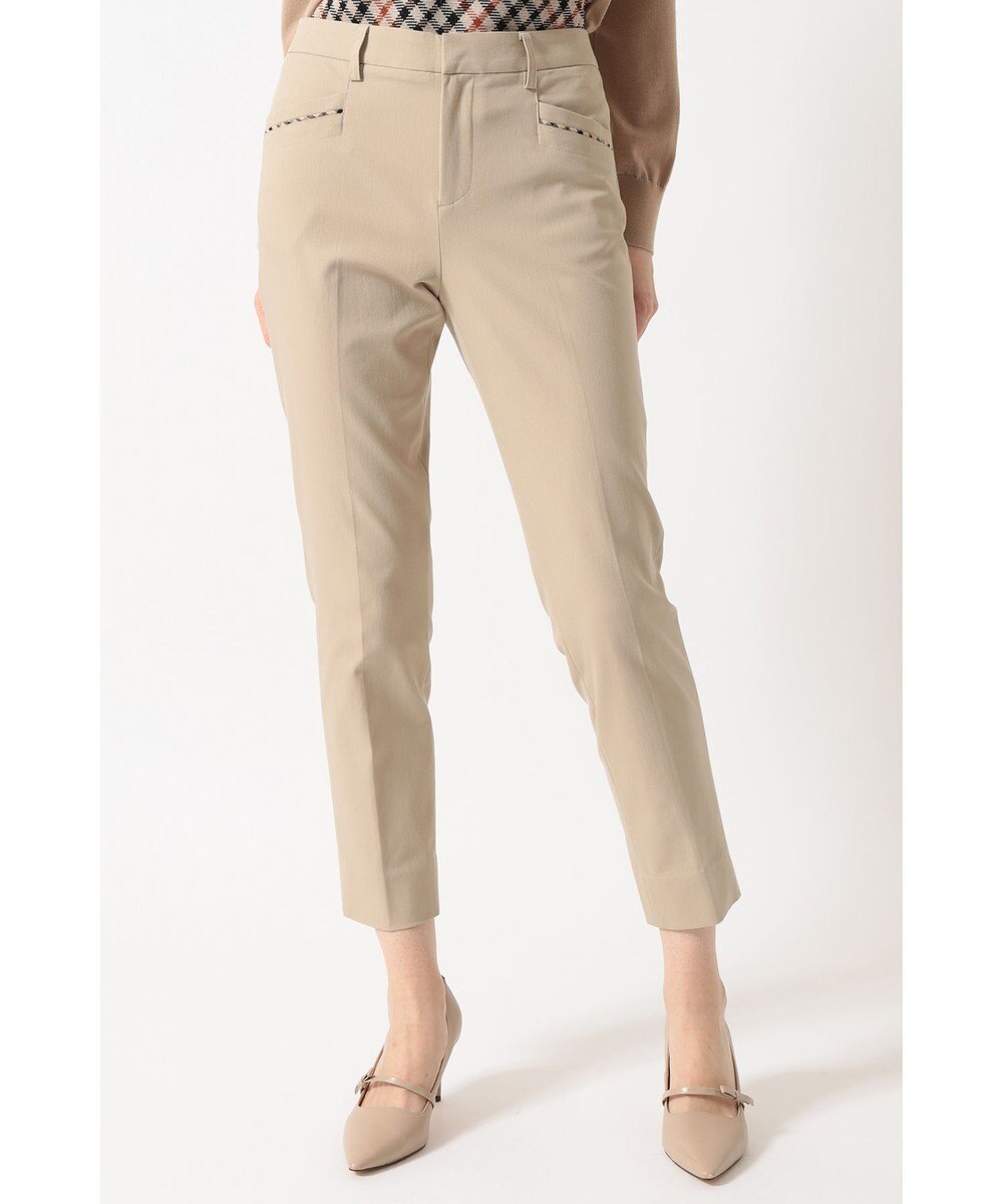 DAKS ハウスチェック テーパードパンツ 