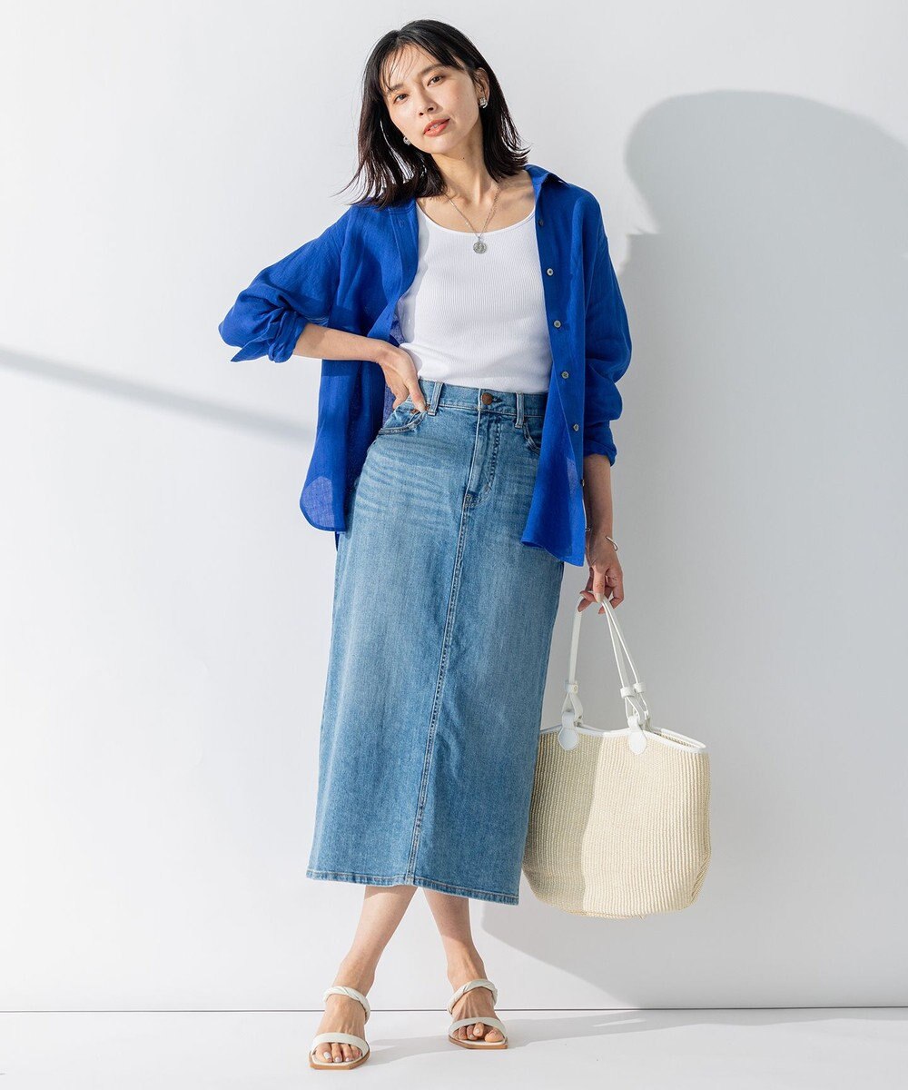 23区 S 【CLASSY. 9月号掲載/WEB限定カラーあり】LIBECO ベーシック シャツ 