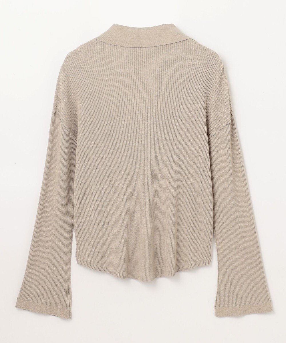 GRACE CONTINENTAL スラブリブシャツニットトップ 