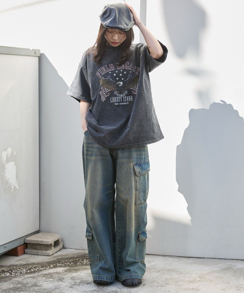 WEGO ヴィンテージウォッシュグラフィックBIGT 