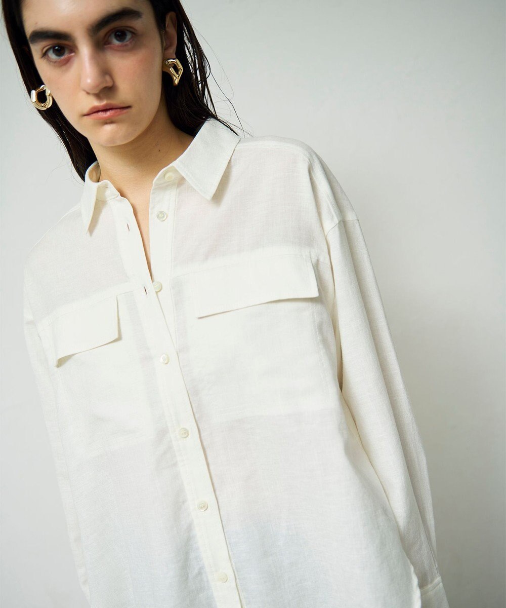 GRACE CONTINENTAL トリアセリネンオーバーシャツ 