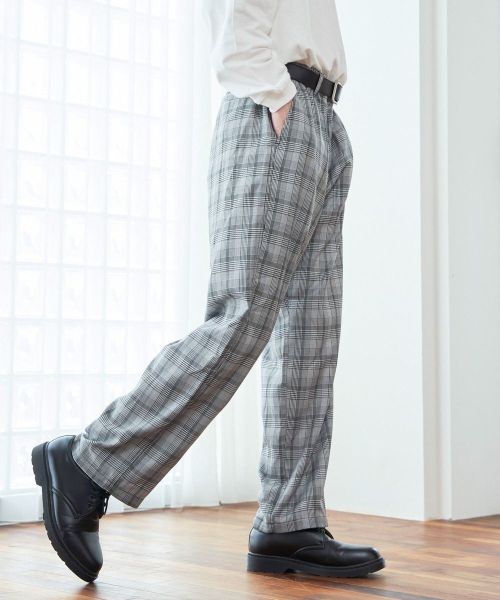 WEGO 【ウエストゴム】TRイージーストレートパンツ 