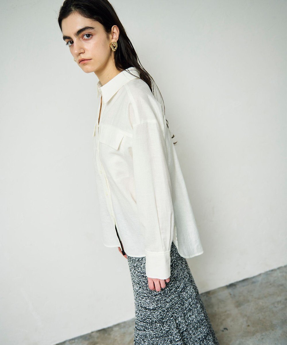 GRACE CONTINENTAL トリアセリネンオーバーシャツ 