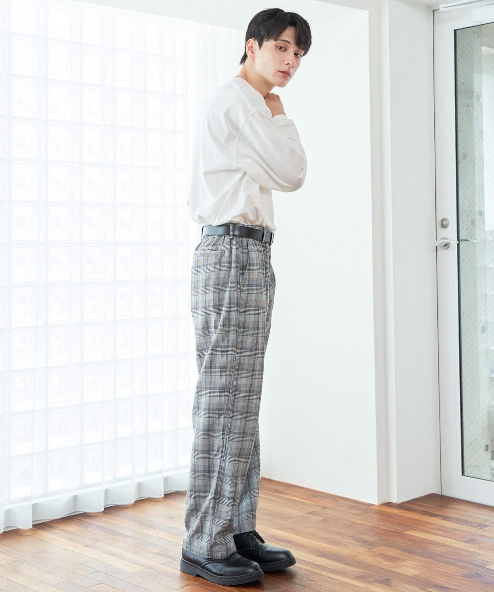 WEGO 【ウエストゴム】TRイージーストレートパンツ 