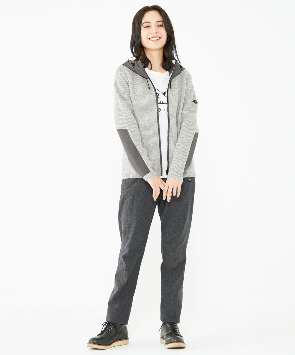 JOSEPH ABBOUD MOUNTAIN 【UNISEX】リサイクルウールポリ ニットパーカー 