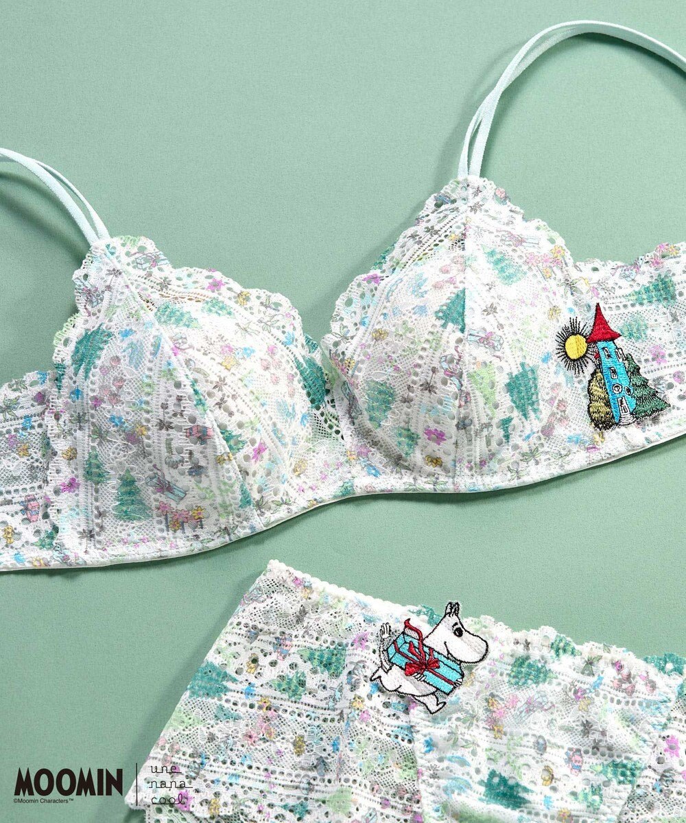 une nana cool 【ムーミン】 MOOMIN * une nana cool  364 レース ノンワイヤーブラ 