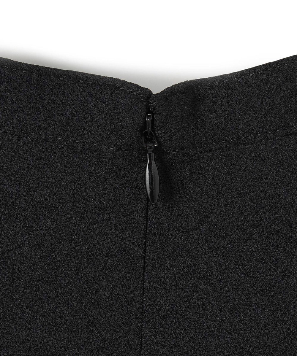 ICB L 【洗える】ストレッチジョーゼット ラッフルデザインブラウス 