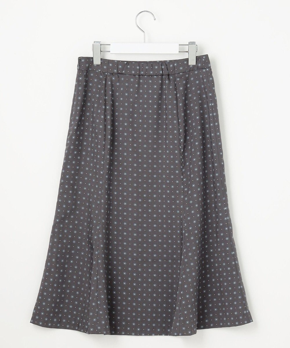 J.PRESS LADIES L 【洗える】ジオメトリックプリント スカート 