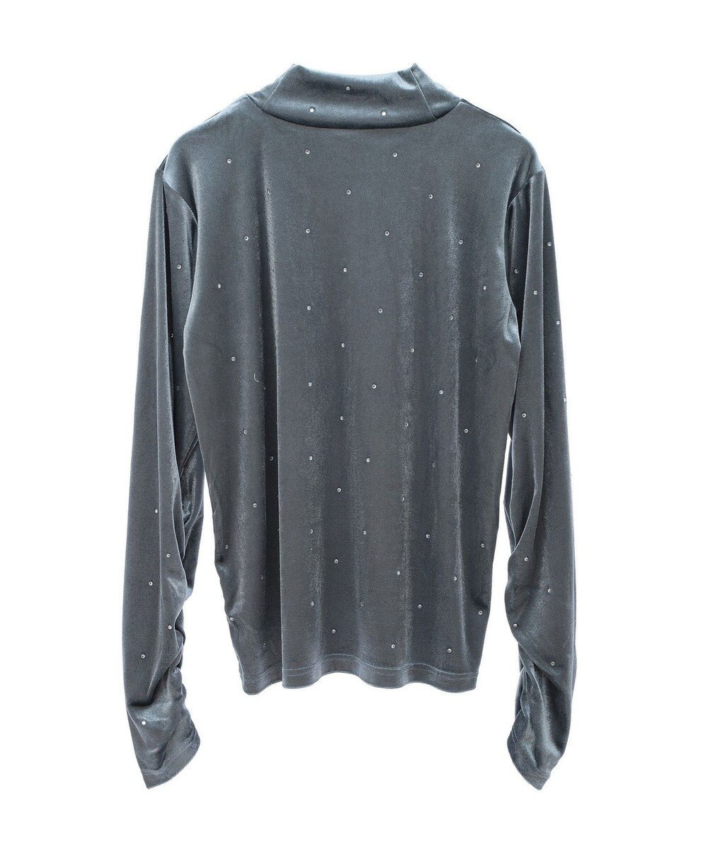 Green Parks ラインストーンハイネックトップス 